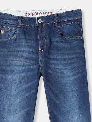 blue washed denim jeans - 17711083 - Standard Image - 3