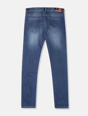 blue washed denim jeans - 17711087 - Standard Image - 2