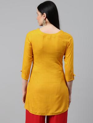 embellished straight kurti - 17714711 - Standard Image - 3