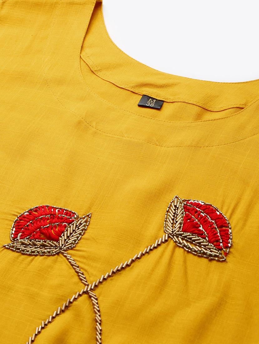embellished straight kurti - 17714711 - Zoom Image - 5