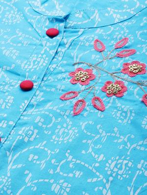 floral printed straight kurta - 17714743 - Standard Image - 5