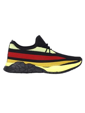 black fabric lace up sneakers - 17714764 - Standard Image - 2