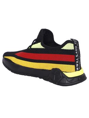 black fabric lace up sneakers - 17714764 - Standard Image - 3