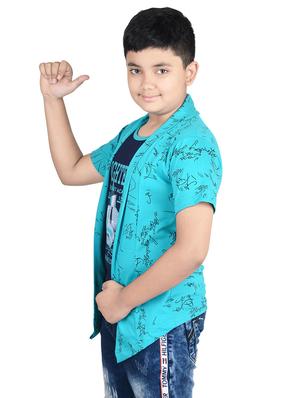 blue printed t-shirt - 17714790 - Standard Image - 2