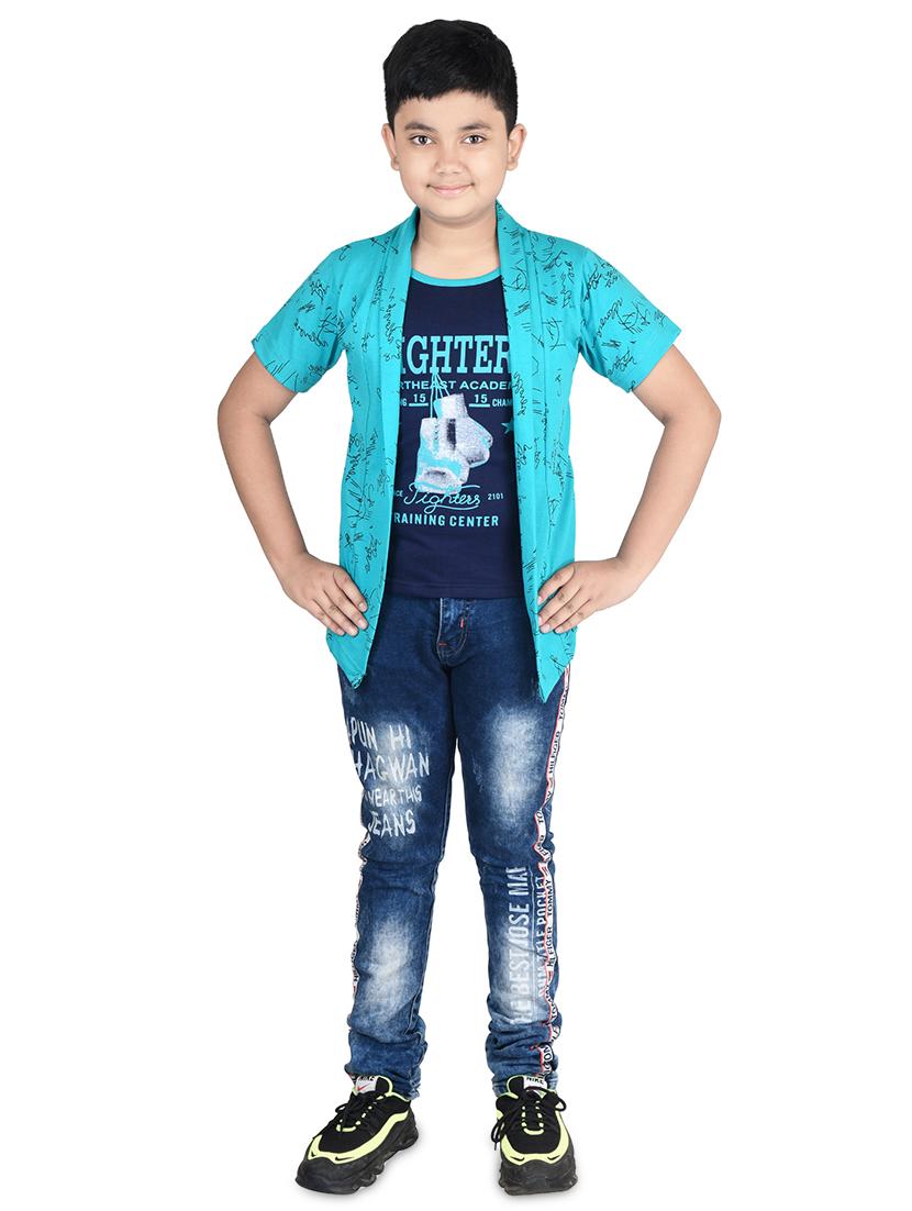 blue printed t-shirt - 17714790 - Zoom Image - 4