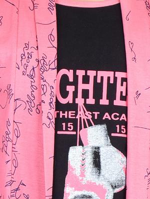 pink printed t-shirt - 17714792 - Standard Image - 5