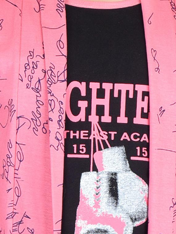 pink printed t-shirt - 17714792 - Zoom Image - 5