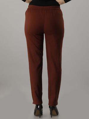 mid rise solid cigarette pant trouser - 17714814 - Standard Image - 3