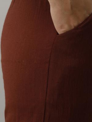 mid rise solid cigarette pant trouser - 17714814 - Standard Image - 5