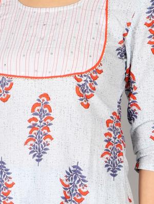floral kurta palazzo set - 17714823 - Standard Image - 4
