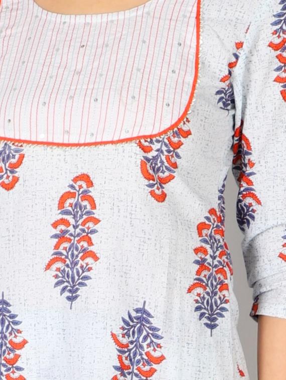 floral kurta palazzo set - 17714823 - Zoom Image - 4