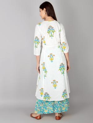 floral kurta palazzo set - 17714826 - Standard Image - 3