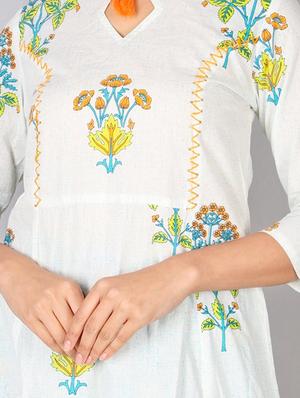 floral kurta palazzo set - 17714826 - Standard Image - 4