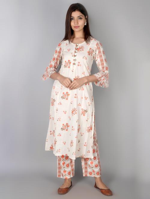 floral kurta palazzo set - 17714829 - Standard Image - 1