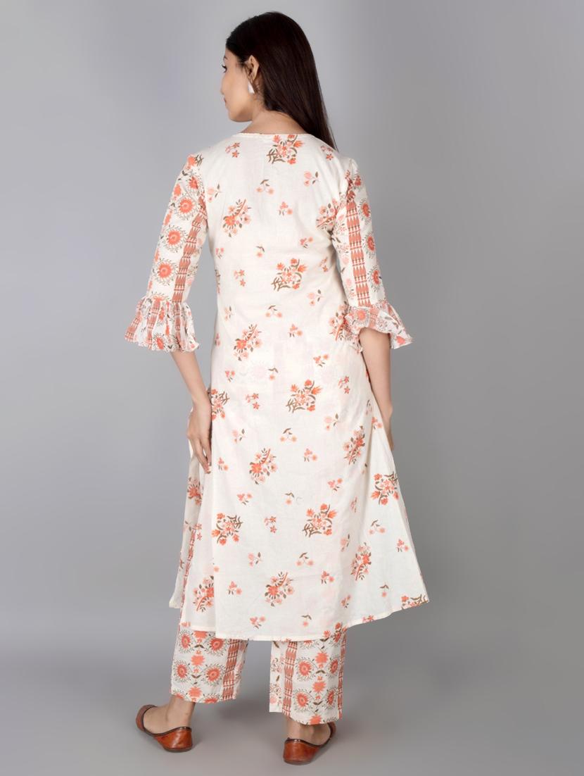 floral kurta palazzo set - 17714829 - Zoom Image - 3
