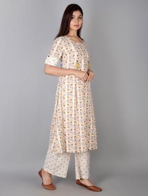 floral kurta palazzo set - 17714831 - Standard Image - 2