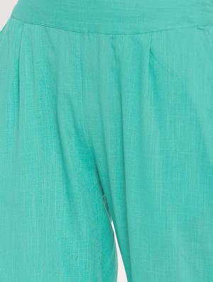 solid kurta palazzo set - 17714838 - Standard Image - 5