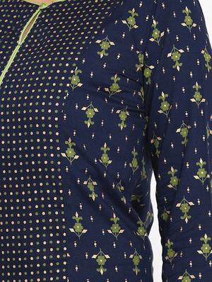 navy blue kurta palazzo set - 17714846 - Standard Image - 4