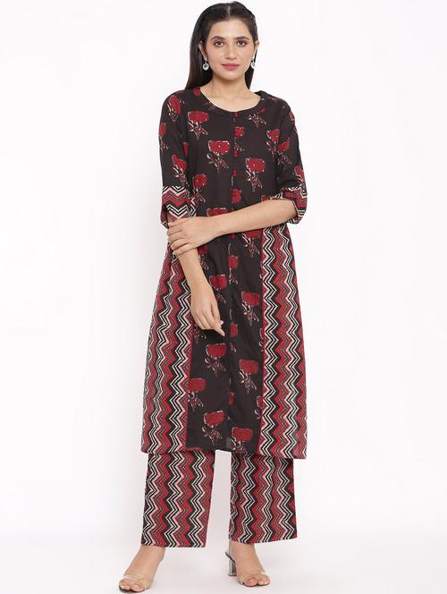 printed kurta palazzo set - 17714854 - Standard Image - 1