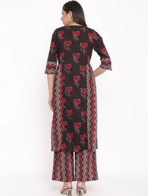 printed kurta palazzo set - 17714854 - Standard Image - 3