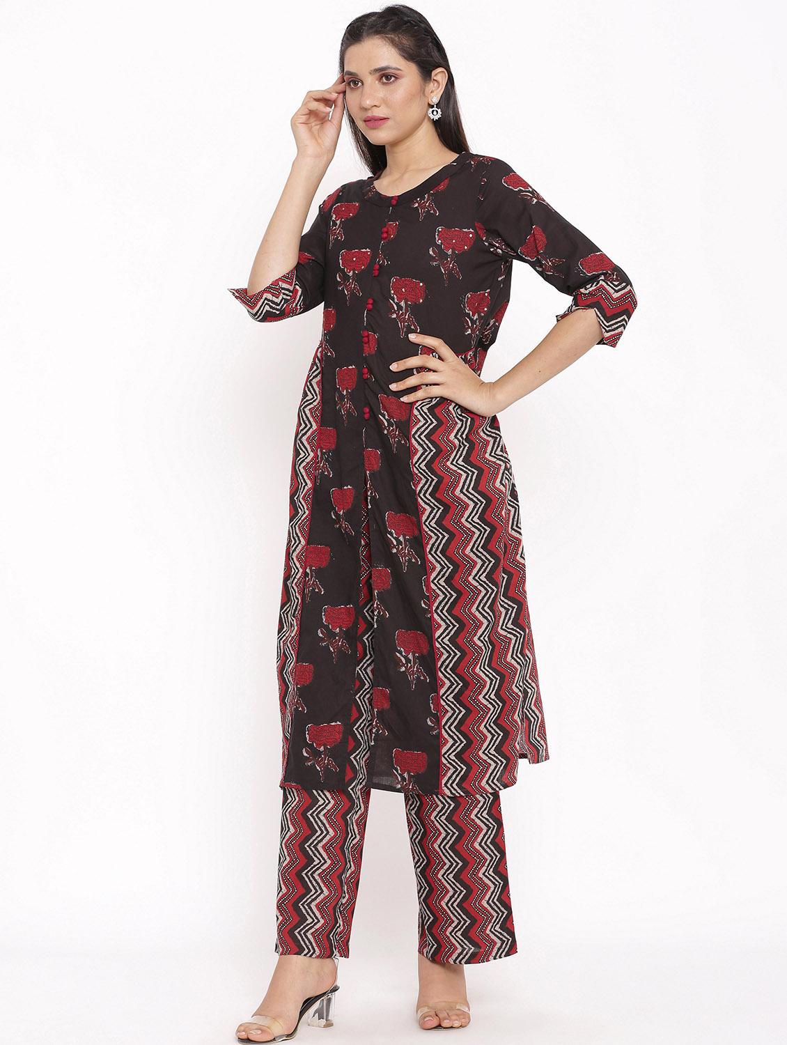 printed kurta palazzo set - 17714854 - Zoom Image - 2