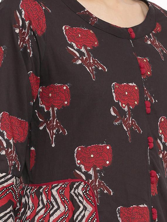 printed kurta palazzo set - 17714854 - Zoom Image - 4