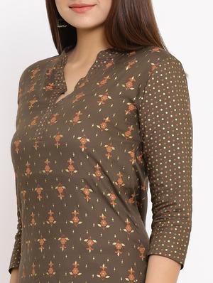 solid kurta skirt set - 17714872 - Standard Image - 4