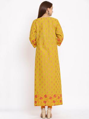 printed a-line kurta - 17714957 - Standard Image - 4