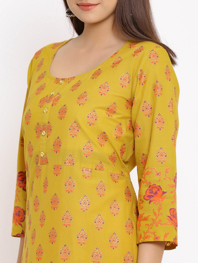 printed a-line kurta - 17714957 - Zoom Image - 5