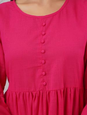 bell sleeved solid tunic - 17714980 - Standard Image - 5