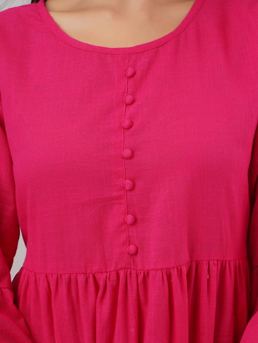 bell sleeved solid tunic - 17714980 - Zoom Image - 5