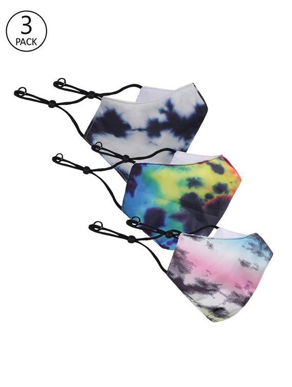 multi colored cotton printed men mask pack of 3 - 17714997 - Zoom Image - 1