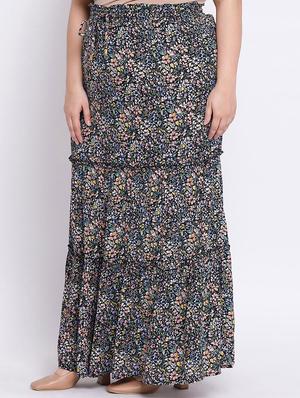 floral tiered plus skirt - 17715036 - Standard Image - 2