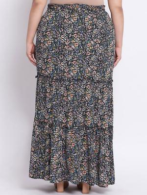 floral tiered plus skirt - 17715036 - Standard Image - 3