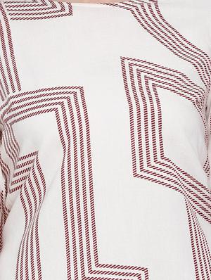 beige viscose regular top - 17715045 - Standard Image - 5
