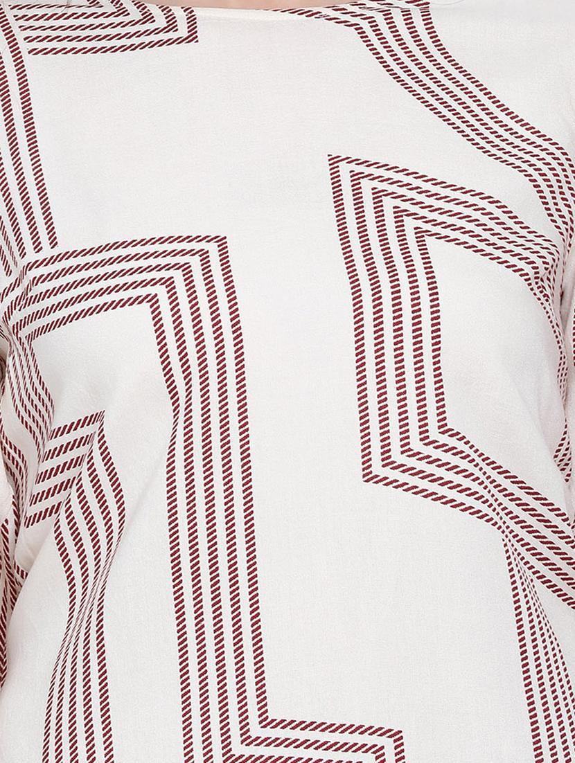 beige viscose regular top - 17715045 - Zoom Image - 5