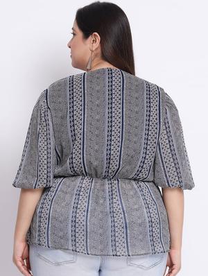 multi colored polyester regular top - 17715048 - Standard Image - 3