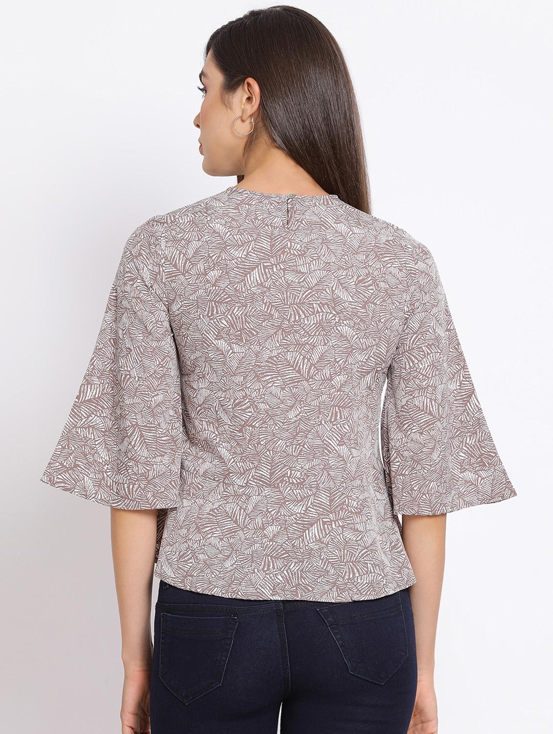 grey polyester regular top - 17715057 - Zoom Image - 3