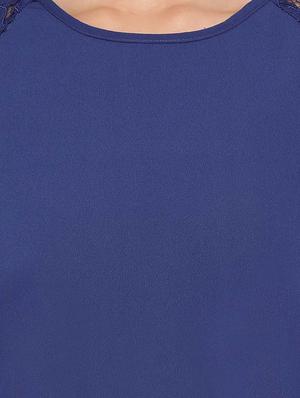 tie front mesh detail a-line dress - 17715096 - Standard Image - 4
