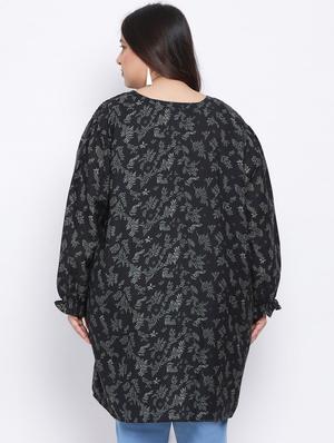 v-neck plus long top - 17715100 - Standard Image - 3