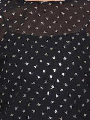 side tie knot sleeved top - 17715105 - Standard Image - 5