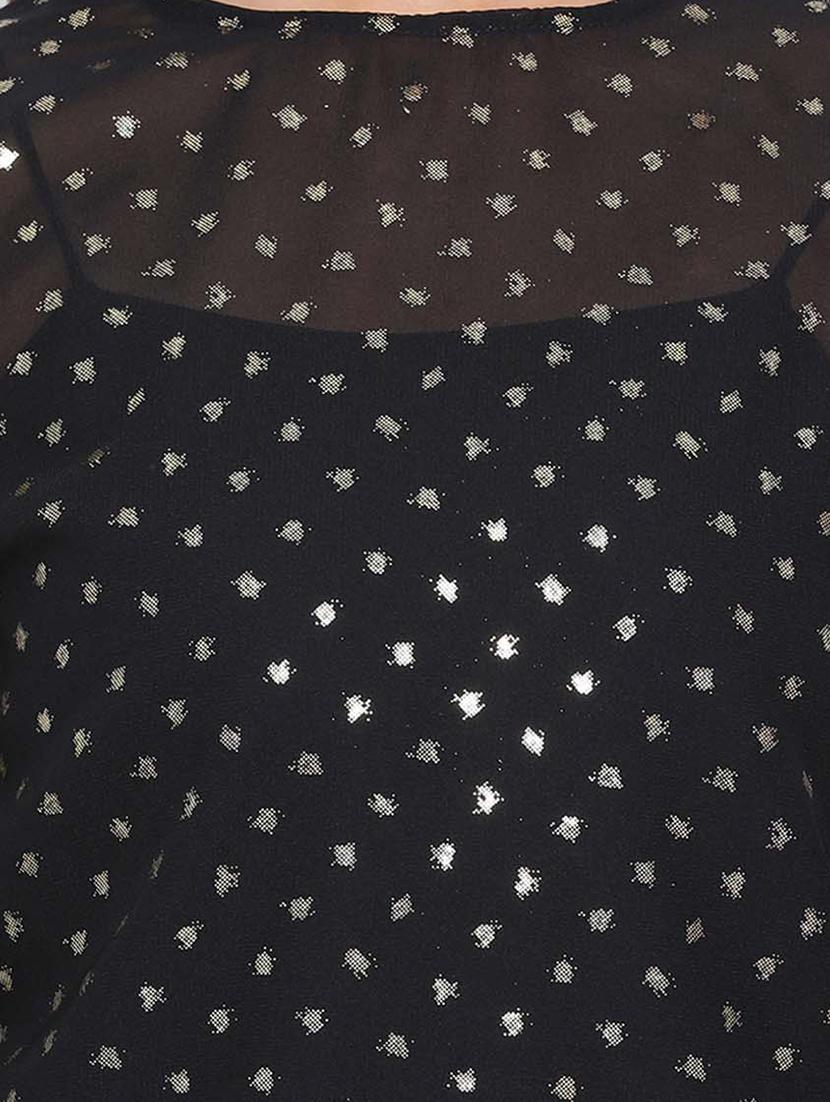 side tie knot sleeved top - 17715105 - Zoom Image - 5