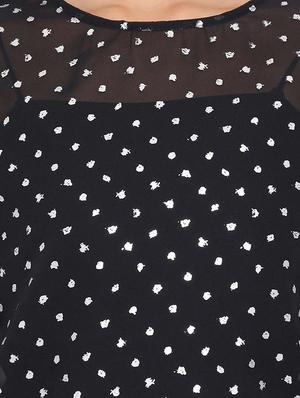 side tie knot sleeved top - 17715106 - Standard Image - 5
