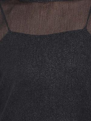 side tie knot sleeved sheer top - 17715107 - Standard Image - 5