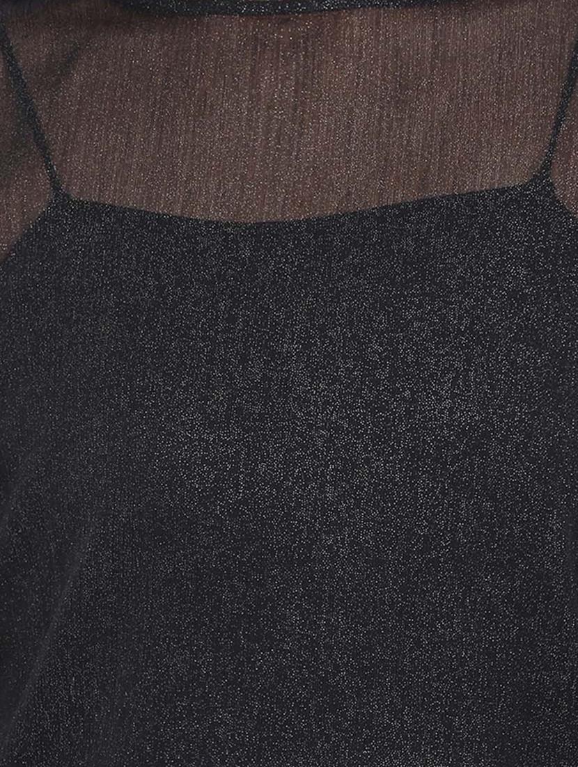 side tie knot sleeved sheer top - 17715107 - Zoom Image - 5