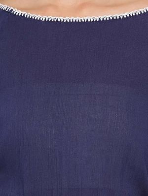 boat neck solid top - 17715116 - Standard Image - 5