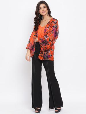 bell sleeved floral shrug - 17715135 - Standard Image - 4