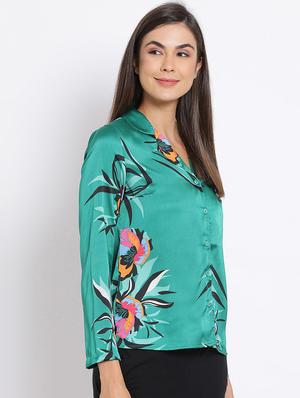 floral print button up shirt - 17715154 - Standard Image - 2