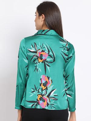 floral print button up shirt - 17715154 - Standard Image - 3