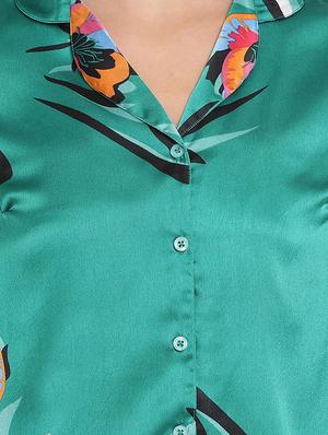 floral print button up shirt - 17715154 - Standard Image - 5